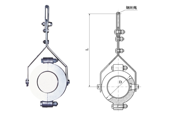 JGX型高压电缆固定夹